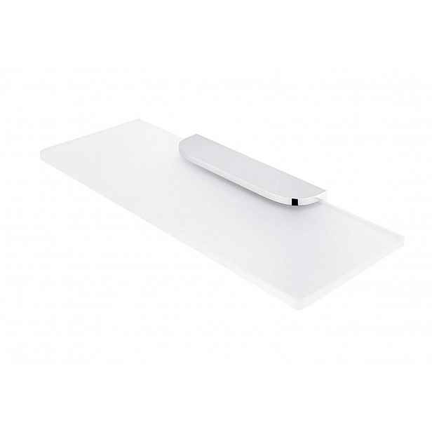 Nimco Nikau - Polička, délka 30 cm, matné sklo/chrom NK 30091B-30-26