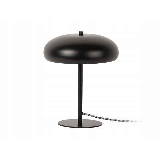 Stolní Lampa Černá Kovová Houba E14 Do Obývacího Pokoje Ložnice Ø 25 cm