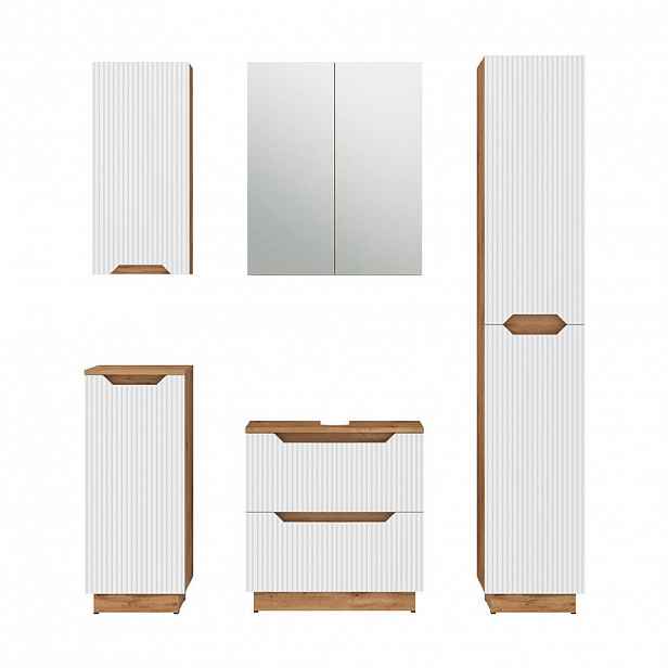 Vicco KOUPELNOVÝ NÁBYTEK Lotta, Bílá, 5dílná