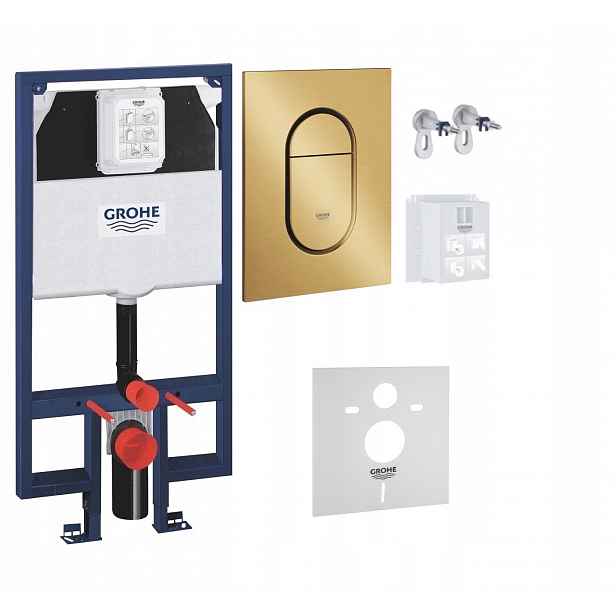 Kompletní podomítkový Wc set 5v1 – stojan Grohe Slim tlačítko