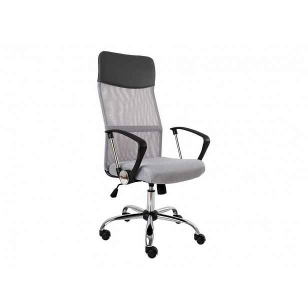 Kancelářská židle MEDEA, šedá/černá - výška: 111-119 cm