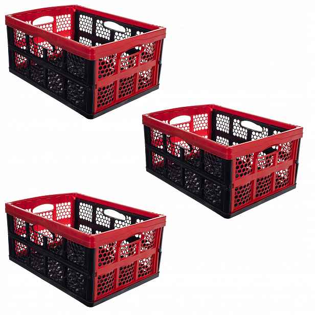 Skládací Box Do Kufru Auta Košík Skládací Box 3x32 L Velký