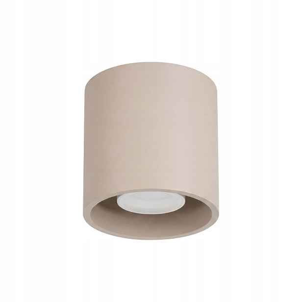 Sollux Lighting Orbis stropní spot taupe kulatý 1xGU10 10W