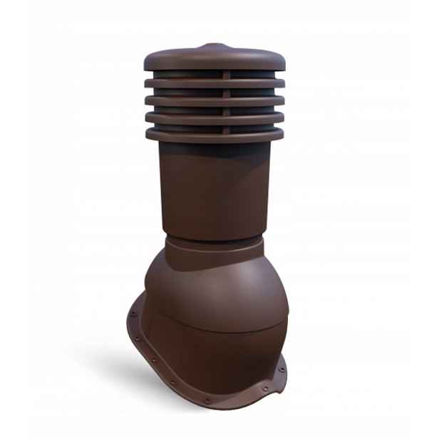Větrací komín pro plechovou střešní krytinu ⌀150 mm Ventos X N25 Bronz