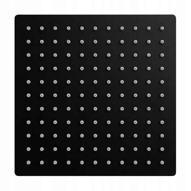 Sprchová Dešťová Sprcha Černá Čtvercová Rea JS-P015B Univerzální 25 cm