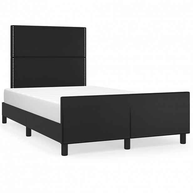 vidaXL Rám postele bez matrace černá 120x190 cm umělá kůže