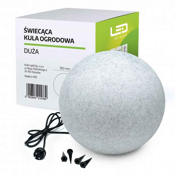 Dekorativní lampa Zahradní koule 1xE27 průměr 38 Cm IP65 Venkovní