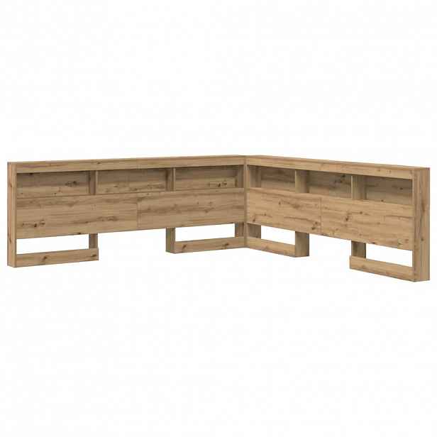 vidaXL Úložné čelo postele Artisanový dub Kompozitní dřevo