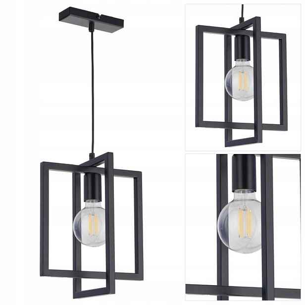 Černá závěsná lampa Eden moderní nad jídelní stůl Sigma Lighting