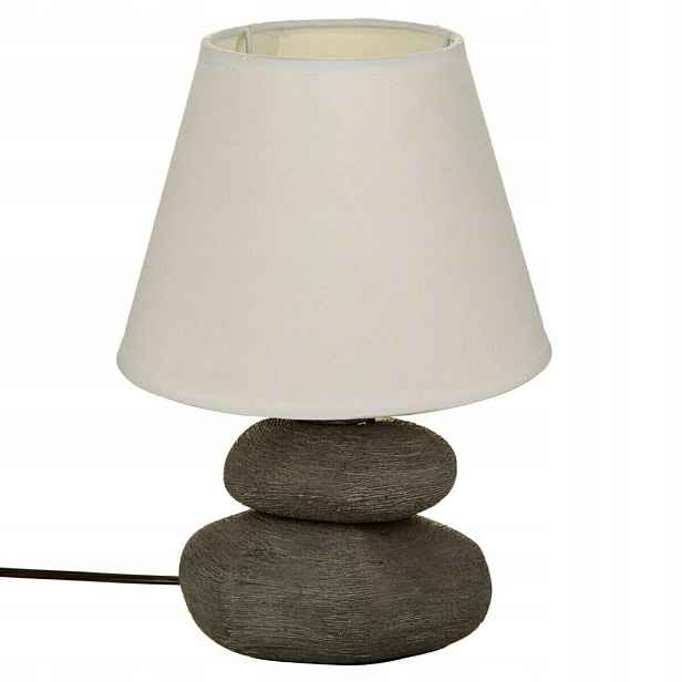 Noční lampa keramická stolní lampa s stínidlem do ložnice, 29,5 cm