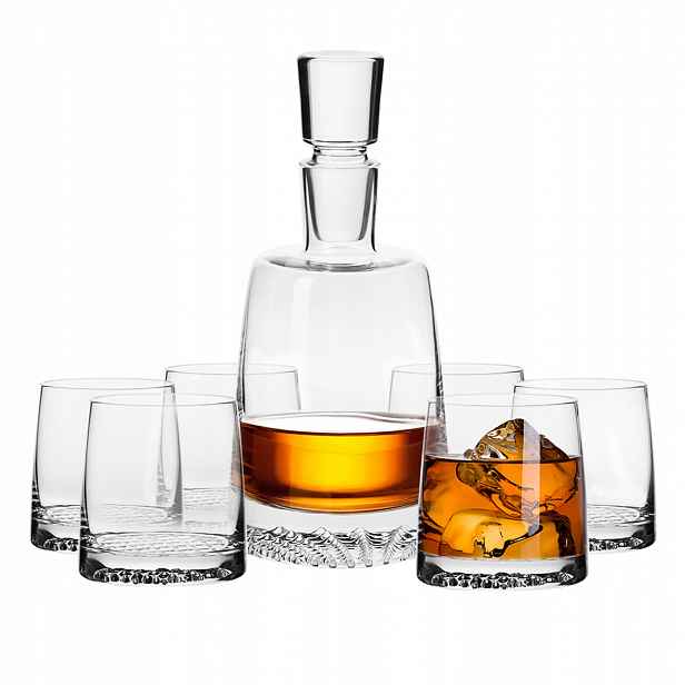 Sada na whisky Fjord Krosno sada karafa 950 ml 6 sklenic