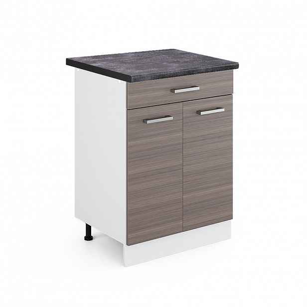 Vicco SPODNÍ SKŘÍŇKA KUCHYŇSKÉ LINKY R-Line Ušlechtilá šedá 60 cm se zásuvkou, PD Antracit