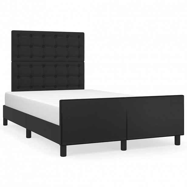 vidaXL Rám postele bez matrace černá 120x190 cm umělá kůže