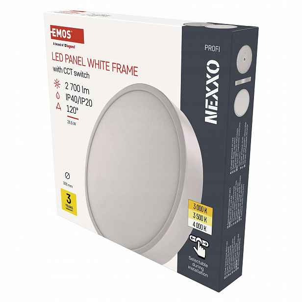 Emos Nexxo Led stropní svítidlo 30 cm, 28,5 W, bílé