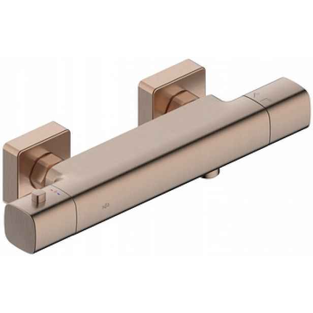 Kfa Nástěnná Termostatická Sprchová Baterie Malaga, Kartáčovaná Rose Gold Pvd