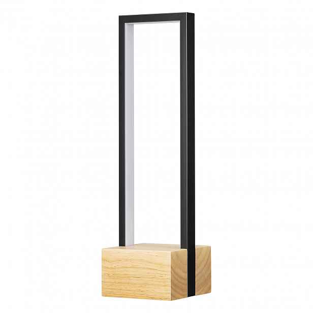Dřevěná stolní Led lampa Edishine, dotykové stmívání s paměťovou funkcí, 350lm