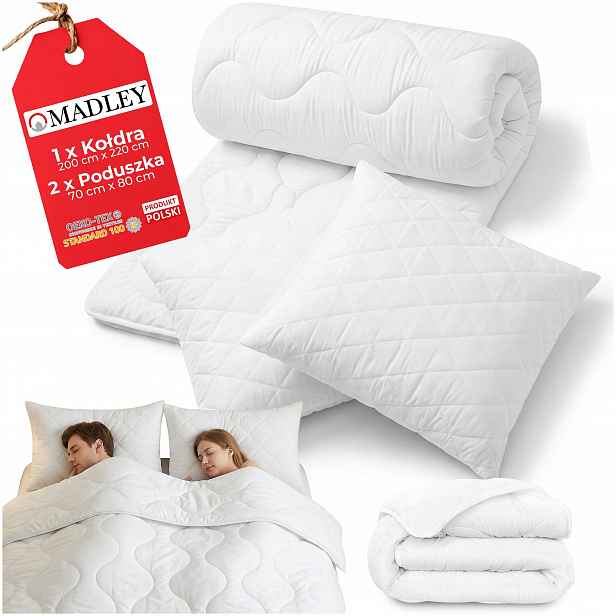 Letní Přikrývka Antialergická Komplet 200x220 2 Polštáře 70x80 Premium