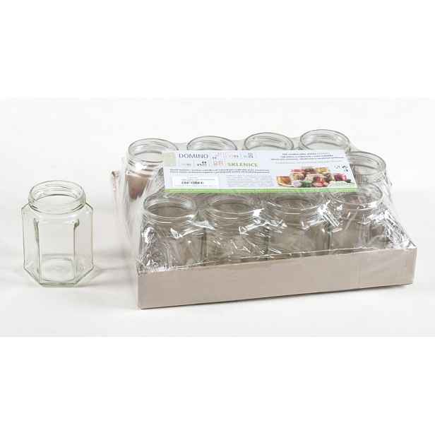 sklen.zavař. 278ml-12ks-ŠESTIHRAN-TO63