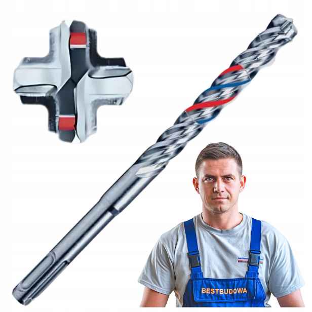 Vrták do betonu Arvex 4PRO Sds+ 16x260 mm 4-břitý