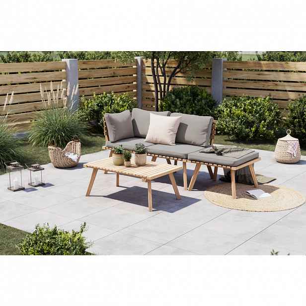 Ambia Garden ZAHRADNÍ SESTAVA 4dílné, dřevo, textil