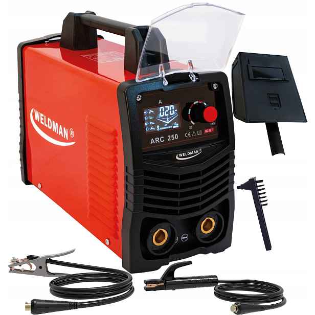 Elektrodová svářečka Mma 240A Arc 250 LCD Synergie Weldman