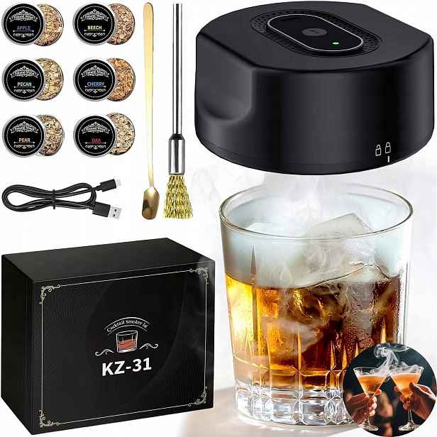 Sada Na Uzení Nápojů Whisky Smoker S 6 Aromatickými Prvky Pro Milovníka