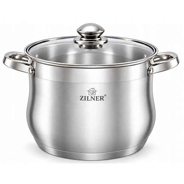 Vysoký ocelový Hrnec , lahůdková konvice, 24 cm, 9 l, Zilner