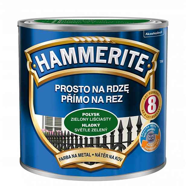 Hammerite Barva na rez 2,5 L Zelený Listový Lesk