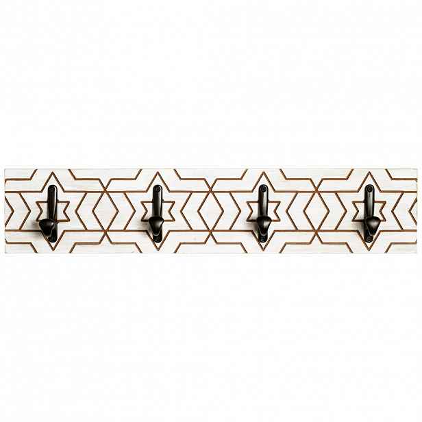 LIŠTA S HÁČKY, 60/13/6 cm