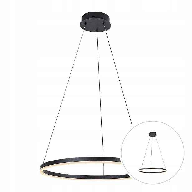 Lustr Závěsná Led lampa 35W 60 cm Moderní kov Isaure Rabalux