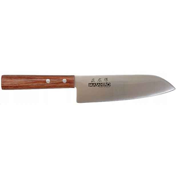 Masahiro Sankei nůž Santoku 165 mm ocel MBS-26 58 Hrc hnědý