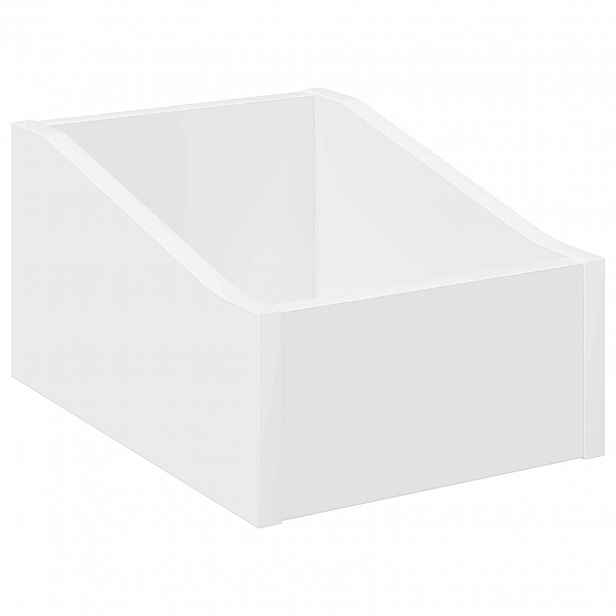 vidaXL Krabice na LP desky Bílá 23 x 33 x 16 cm Kompozitní dřevo