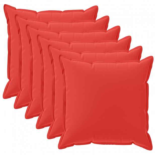 vidaXL Povlak na polštář 6 ks HOUTEN Červená 30 x 30 cm Polyester