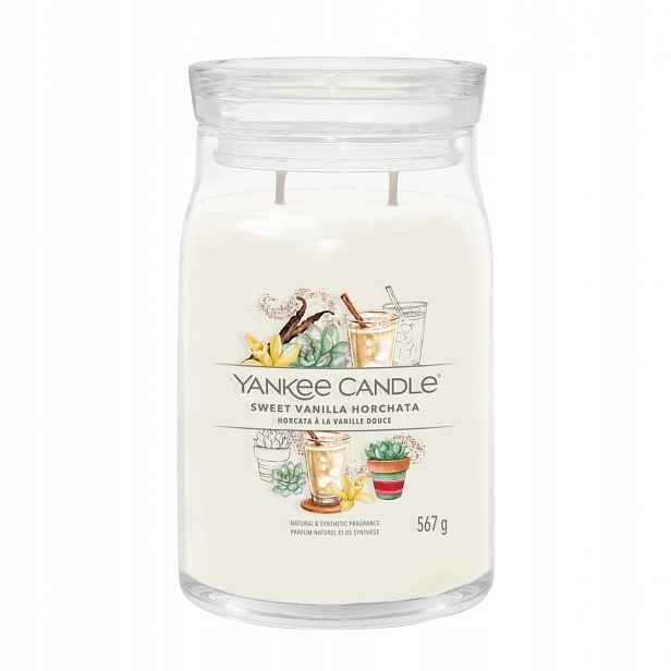 Yankee Candle Signature vonná svíčka velká Sweet Vanilla Horchata 567 g