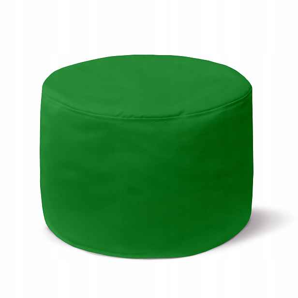 Zelená Dekorativní Podnožka 35x25 cm Okrasná Kulatá Taburet Pod Nohy