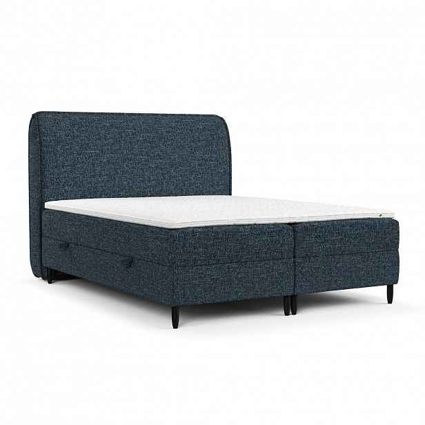 AltaBeds POSTEL BOXSPRING LUNARO 160/200 Námořnická modrá