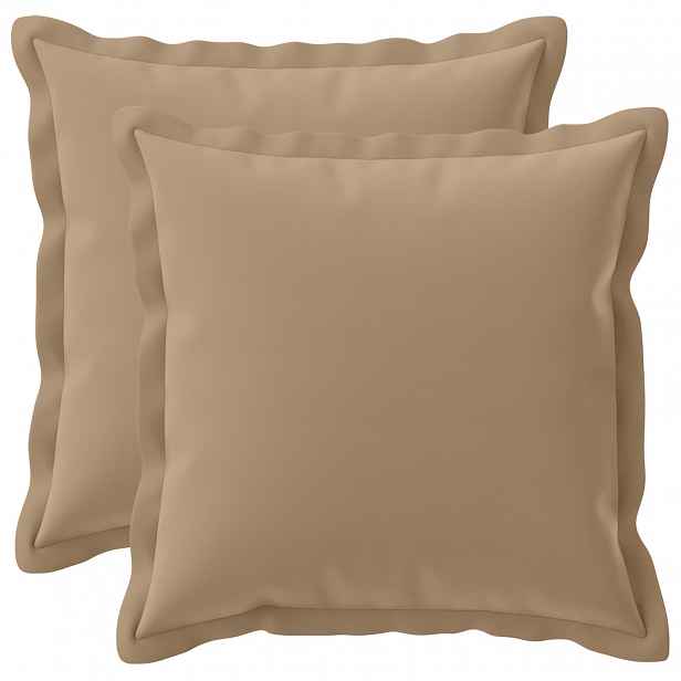 vidaXL Povlak na polštář 2 ks HOUTEN Taupe 30 x 30 cm Polyester