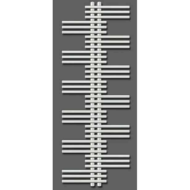 Zehnder Yucca - Koupelnový radiátor 177x80 cm, rovný, středové připojení 5 cm, jednořadý, bílý lak YS-180-080