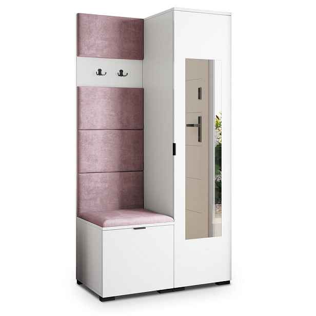 MASSENO MODERNÍ PŘEDSÍŇOVÁ SESTAVA VIRA, 95/181/51 cm, bílá