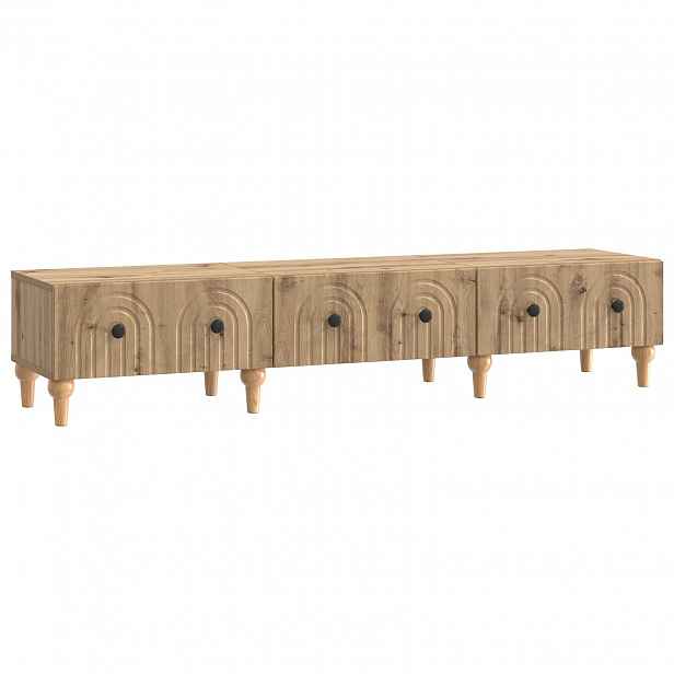 vidaXL Televizní skříň 147 x 34,5 x 30 cm Dub artisan Kompozitní dřevo