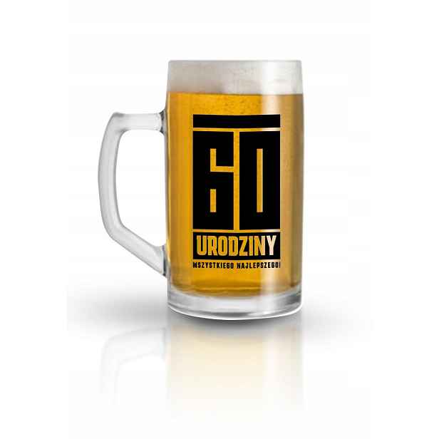 2x Zábavné pivo Pivní Sklenice 500ml 60