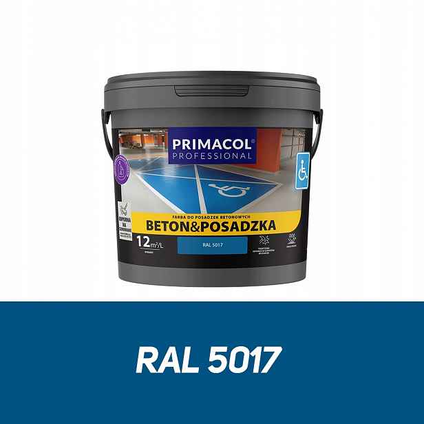 Primacol Barva Betonová Podlaha 4,5 L Modrá Komunikační Ral 5017