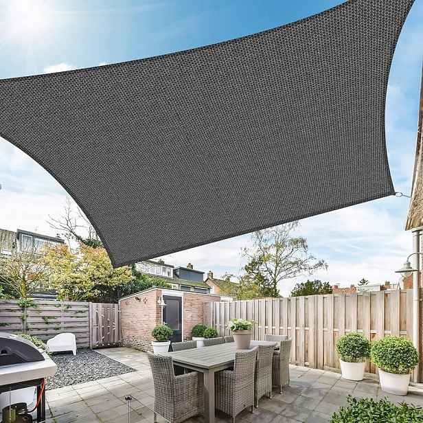Duerer Sluneční clona 2x3 m 95% Uv, hnědá, Hdpe 185 g/m²