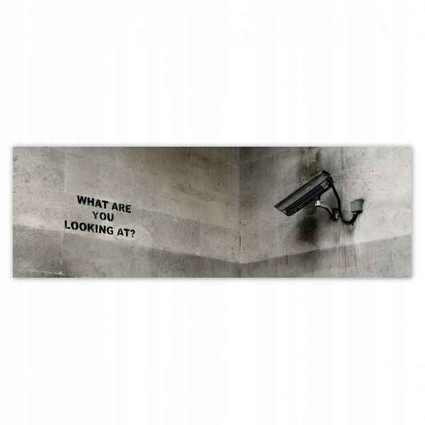 Plakáty 200x66 Banksy Kamera Graffiti