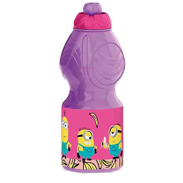 STOR Plastová láhev Mimoni 400ml fialová