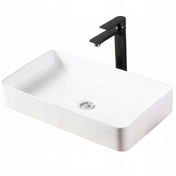 Keramické umyvadlo Denis bílé obdélníkové 61,5 cm Rea White