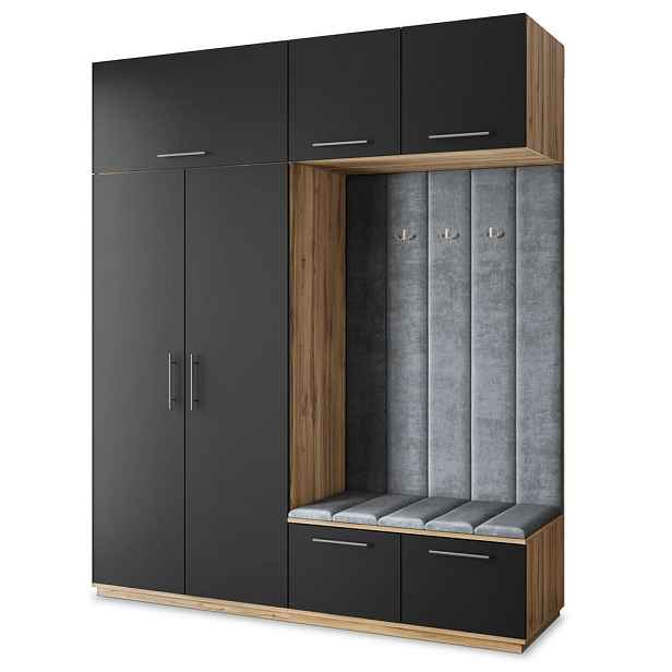 MASSENO MODERNÍ PŘEDSÍŇOVÁ SESTAVA REMA, 200/240/60 cm, dub Wotan