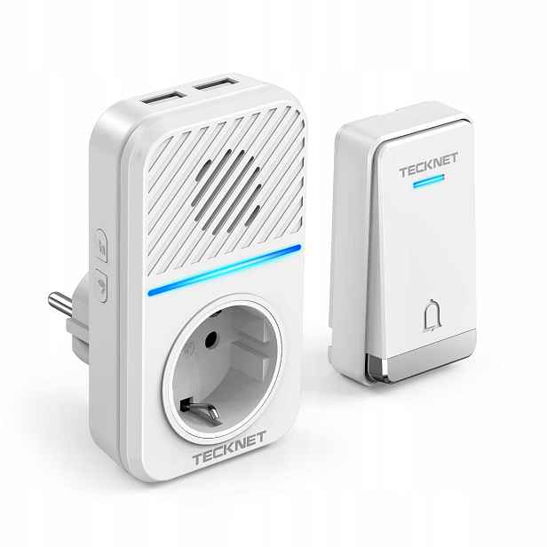 Bezdrátový zvonek Tecknet TK-WD808 IP65 400 m 60 melodií