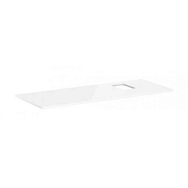 Deska pod umyvadlo Hansgrohe Xelu Q 136x1,6x55 cm bílá lesklá 54124050