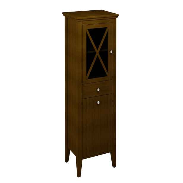 Sapho CROSS skříňka vysoká s prádelním košem 49x170x39cm, levá, buk